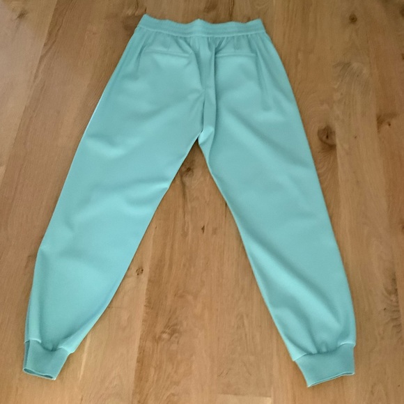 Shop Alice + Olivia Pete Faux Leather Jogger Pants in Breeze - Picture 5 of 11